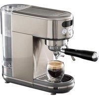 Daewoo Compact Espresso Coffee Machine, Digital, 20Bar Pressure, Professional Look With Steam Wand, Barista Quality Coffee Made At Home With Ground Coffee, 1.2 Litre Water Tank, Accessories Included