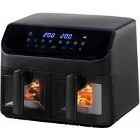 Daewoo Digital 9L Dual Air Fryer with Window, Black