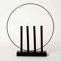 Robert Dyas 4-LED Metal Candle Bridge With Round Circle