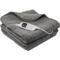 Daewoo Dreamz Grey Electric Heated Throw Over Blanket 2 Tone 9 Settings 1.6x1.2m