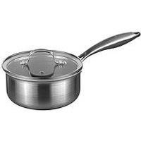 HEX GUARD 16CM SAUCEPAN HAIRY BIKERS, Silver
