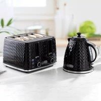 DAEWOO Argyle 3000W Retro Matching Kettle & 4-Slice Toaster Set 6 Level Browning