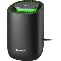 Daewoo 600ml Mini Dehumidifier Quiet Low Energy Auto Shut-Off Black 5-12m