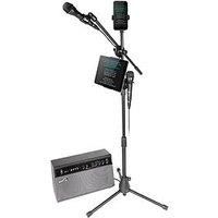 RockJam Premium Performer 100-watt Bluetooth Karaoke Machine & PA System with Two Karaoke Microphones