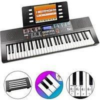 Rockjam Rockjam 54Key Portable Electronic Keyboard Piano With Key Note Stickers, Power Supply And Simply Piano App Content