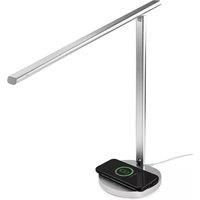 STRMD Smart Wireless Charging Table Desk Lamp Alexa & Google Enabled Silver NEW