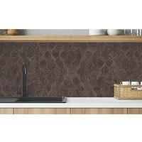 Wilsonart Parquet Walnut Brown / Gold Mid-Rise Splashback 3050mm x 600mm x 4mm (696JL)