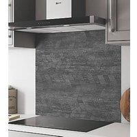 Wilsonart Concrete Chevron Wide Hob Splashback 900mm x 800mm x 4mm (760JL)