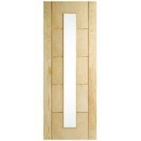 Wickes Thame Glazed Oak 5 Panel Internal Door