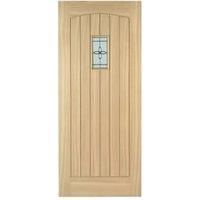 Wickes Croft External Cottage Oak Door Glazed 2032 x 813mm