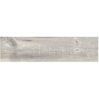 Wickes Maine Grey Wood Effect Porcelain Wall & Floor Tile - 225 x 900mm - Sample