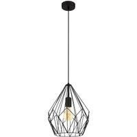 Eglo Carlton Black Wired Pendant