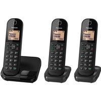 PANASONIC KXTGC413EB Cordless Phone  Triple Handsets