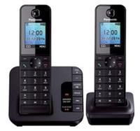 PANASONIC KXTG8182EB Cordless Phone with Answering Machine  Twin Handsets