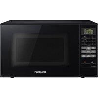 Panasonic NN-E28JBMBPQ Compact Solo Microwave Oven with Turntable, 20 Litres, Black