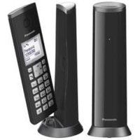 Panasonic KX-TGK222EM Digital Cordless Telephone with 1.5 LCD Screen, Nuisance Call Blocker and Answering Machine, Twin DECT, Graphite Grey