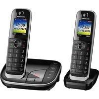 PANASONIC KXTGJ422EB Cordless Phone  Twin Handsets