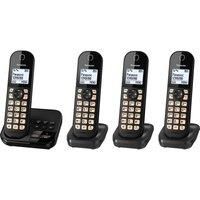 PANASONIC KXTGC464EB Cordless Phone  Quad Handsets