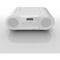 Panasonic RX-D552 Portable & Multi-source Compatible DAB+ & FM Radio, with CD, USB, Bluetooth, 20W - White