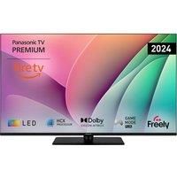Panasonic TV-50W80AEY W80 Series 50 inch 4K Ultra HD LED Smart TV, 2024, Fire TV, Freely, Dolby Vision & Atmos, Alexa Voice Control, Airplay, Black
