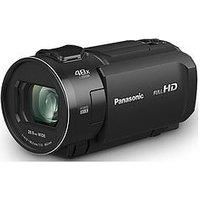 Panasonic HC-V900E-K Full-HD Handheld Camcorder, 2K Video, 25mm F1.8 Wide-Angle Lens, Touchscreen, 24X Optical Zoom, Hybrid OIS+, HDR, Zoom Mic, Black