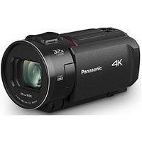 Panasonic HC-VX3E-K 4K Handheld Camcorder, 25mm F1.8 Wide-Angle Lens, Touchscreen, 24X Optical Zoom, Hybrid OIS+, HDR, Zoom Mic, Black