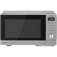 Panasonic NN-SD37QSBPQ 29L Solo Microwave Oven, 1000W, Auto Defrost, 11 Auto Programmes, Timer, Silver & Stainless Steel