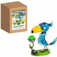 GardenKraft Metal Animal Lights / Solar Powered LEDs / Weatherproof Statues / Garden Decorations / Patio Ornaments (Toucan)