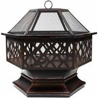 Ben Ross Bronze Effect Outdoor Fire Pit For Gardens & Patios Outdoor Heater