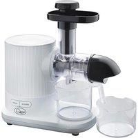 Quest 150W Slow Juicer / Cold Press Style / Masticating Juicer / Quiet <60 dB Motor / Higher Nutritional Value & Juice Yield / Accessories Included (White)