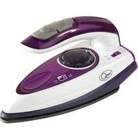 Quest Travel Steam Iron - 1000w Collapsible Mini Iron, Portable, Ergonomical, Non Stick Soleplate, Safe and Compact for Travel