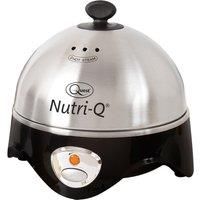 Nutri-Q 360w Stainless Steel Auto Healthy Eating 7 Egg Boiler with Poaching Tray