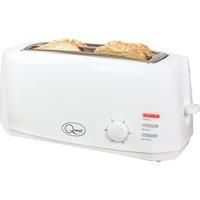 Quest 35049 4-Slice Toaster Extra Wide Slots Cool Touch, 1400W, White
