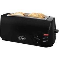 Quest 35069 4-Slice Toaster Extra Wide Slots Cool Touch, 1400W, Black