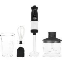 Quest 35099 3 in 1 Stick Blender with Variable Speeds and Turbo Pulse, Black/Sil