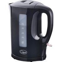 Quest Jug Kettle 1.7L 2200 Watt Black Cordless Washable Filter Safety Cut Off UK