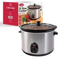Quest Stainless Steel 5 Ltr Slow Cooker - 320w 35280