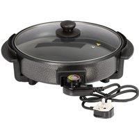 Quest 35410 30cm Multi-Function Electric Cooker Pan with Lid, 1500 W, Aluminium