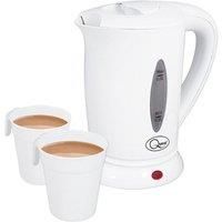 400ML DUAL VOLTAGE ELECTRIC MINI TRAVEL KETTLE + 2 CUPS FOR USE HOME OR ABROAD