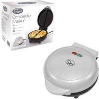 Dual Omelette Maker Electric - Easy Clean Non-Stick Cooking Plate - Makes Healthy Omelettes, Scrambled & Fried Eggs - Featuring Ready Indicator Light & Cool Touch Handle
