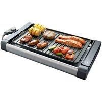 Quest 35779 Premium Indoor BBQ Grill/Adjustable Temperature and Minimal Smoke/Portable, Non-Stick and Easy Clean / 5 Separate Heat Settings/Great for Breakfast, Lunch Or Dinner