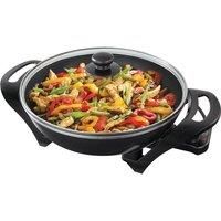 Quest 35870 Electric Non-Stick Wok with Lid / Rapid Heating, Temperature Control