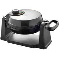 Quest 35969 Rotating Belgian Waffle Maker / Non Stick Plates / Temperature Control / Cooks up to 4 Waffles / 1000W