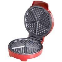 Global Gizmos 37559 Heart Shaped Waffle Maker/Non Stick Coating/Adjustable Temperature/Cool Touch Handle/Accessories Included