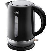 Quest 1.5L Fast Boil Kettles with Spout Filter and Water Level Indicator / 360 Degree Kettle Base/Cord Storage/Removable & Washable Spout Filter / 3000W / 2 Colours (Black/Silver)