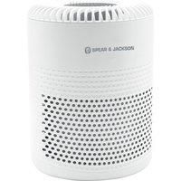 Spear & Jackson 42265 Air Purifier with HEPA Filter/Removes Pollens, Dust, Pet Dander & Other Allergens/Timer, Night Light & Sleep Mode/Portable Air Cleaner for Bedrooms, Living Room, Office