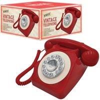 Benross 44510 Classic Retro Vintage Style Home Telephone - Red