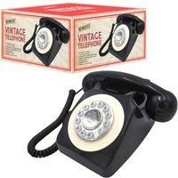 Benross 44520 Classic Retro Vintage Style Home Telephone - Black