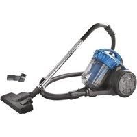 Quest Bagless Cyclonic Cylinder Vacuum - 2.5L Dust Tank, 3-in-1 Tools, 5m Auto Rewind Cord - Blue & Grey - Multi-Surface Cleaning - 2 Year Guarantee