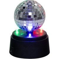 Global Gizmos Mini Disco Mirror Balls / 3in or 5in Sizes / Colourful LED Lights